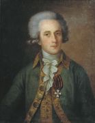 Портрет неизвестного гвардейского штаб-офицера с орденом св. Георгия 4-й степени. 1790-е - Камеженков