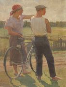 Велосипедисты, 1935г. - Катуркин