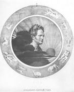 Александр I (в круге со знаками зодиака). 1825. Литография. 54х38. ГРМ - Кипренский