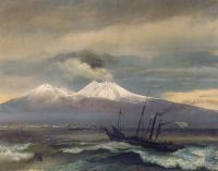 Вид Везувия в зимнее время. 1830. Петродворец - Кипренский