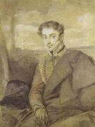 Портрет А.И.Дмитриева-Мамонова. 1815. Italian pencil, pastel, charcoal on paper. ГРМ - Кипренский