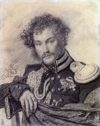 Портрет М.П.Ланского. 1813 Italian pencil on paper. ГРМ - Кипренский