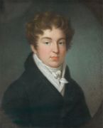 Портрет молодого человека. 1828 Бумага, пастель. 33х26.5 - Кипренский