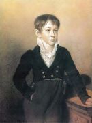 Портрет неизвестного мальчика. 1812. Б., ит. к., паст. 42х31.5 ГТГ - Кипренский
