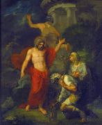 Юпитер и Меркурий, посещающие в виде странников Филимона и Бавкиду. 1802. Х., м. 124.7х101.8. Рига - Кипренский