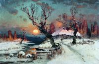 Закат солнца зимой. 1891 - Клевер