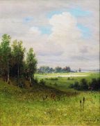 Летний пейзаж. 1890-е Холст, масло. 31 x 22 ЧС - Кондратенко