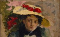 1898 Женский портрет (Вороновой). 40х61 - Кончаловский