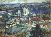 1908 Namur. France, 60x81,5 Private Collection, Moscow - Кончаловский