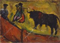 1910 Бой быков. Эскиз для картины. 42х59 - Кончаловский