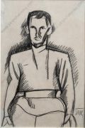 1913 Портрет. Эскиз. 37,5х30 К.гр.,б. - Кончаловский