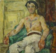 1920 Портрет художника Леонарда Михайловича Бунатьяна. 110х116 - Кончаловский