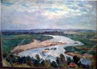 1923 Река утром. 70х93 - Кончаловский