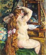 1928 Натурщица с рыжими волосами у зеркала. 129х108 - Кончаловский