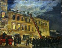 1930 Пожар. 64х80 - Кончаловский