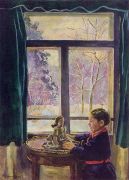 1935 Катенька у окна. 144,5х105 ГТГ - Кончаловский