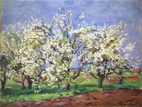 1939 Цветущие яблони. Голубой день. 61,5х80 - Кончаловский