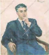 1953 Портрет композитора Арама Ильича Хачатуряна. 103х89 - Кончаловский