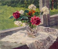 1953 Розы у окна. - Кончаловский