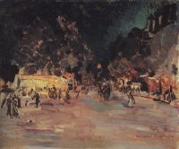 Париж ночью. 1911 - Коровин