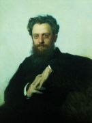 Портрет Адриана Викторовича Прахова, историка искусств и художественного критика. 1879 - Крамской