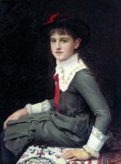Портрет Варвары Кирилловны Лемох в детстве. 1882 - Крамской