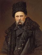 Портрет поэта и художника Тараса Григорьевича Шевченко. 1871 - Крамской