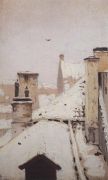 Крыши. Зима. 1876 - Куинджи