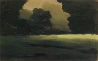 Поляна в лесу. Туман. 1898-1908 - Куинджи