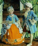 Дети в маскарадных костюмах. 1909 - Кустодиев