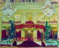 Зал Дворянского собрания в Петербурге. 1913 - Кустодиев