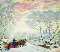 Зима. 1916 - Кустодиев