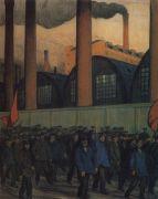Манифестация. 1906 - Кустодиев