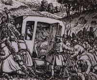 Нападение на свадебную карету. 1919 - Кустодиев