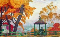Осень над городом. 1915 - Кустодиев