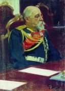 Портрет генерал-губернатора Финляндии Н.И.Бобрикова. 1902-1903 - Кустодиев