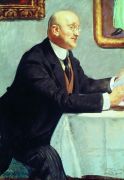 Портрет И.Э.Грабаря. 1916 - Кустодиев