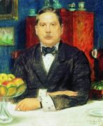 Портрет К.А.Сомова. 1914 - Кустодиев