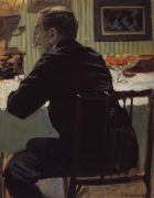 Портрет Л.С.Бакста. 1910 - Кустодиев