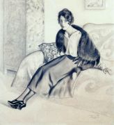 Портрет О.П.Мясоедовой. 1920 - Кустодиев