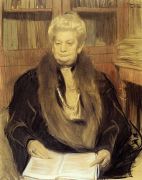 Портрет писательницы А.В.Шварц. 1906  - Кустодиев