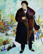 Портрет Ф.И.Шаляпина. 1922 - Кустодиев