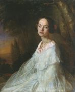 Портрет Юлии Валериановны Жадовской (1824-1883) - Лавров
