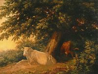 Пейзаж с коровами. 1835  - Лебедев