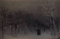 Бульвар зимой. 1883 - Левитан