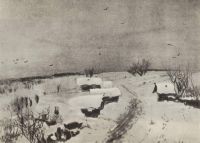 Деревенька под снегом. 1880-е годы - Левитан
