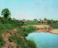 Деревня на берегу реки. 1883 - Левитан