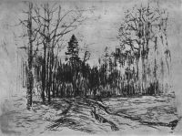 Дорога в лесу. Около 1899 - Левитан