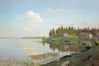 На озере. 1893, холст, масло, 109х163 см - Левитан