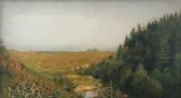 Пейзаж с лесной рекой. 1880-е - Левитан